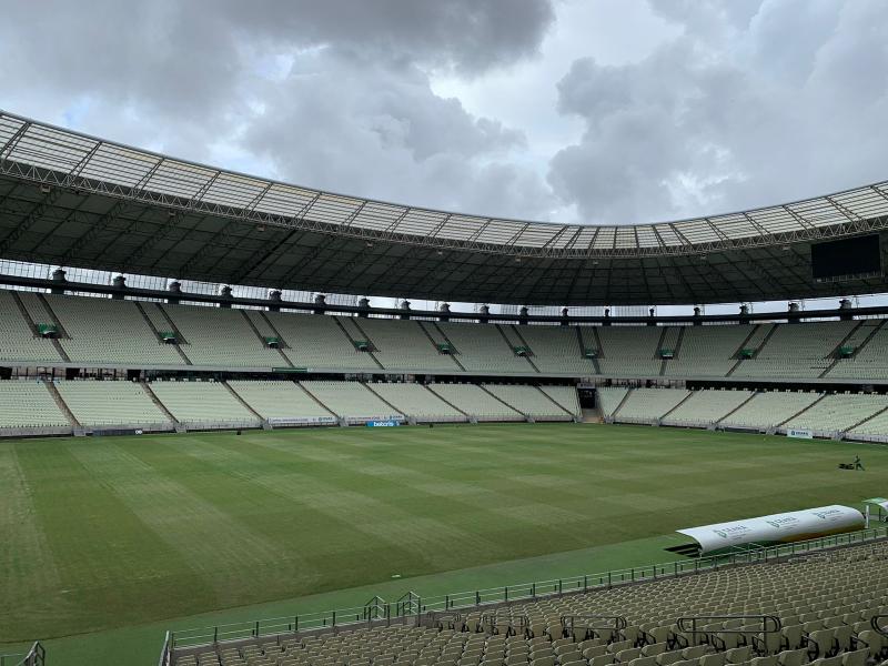 Gramado da Arena Castelão está 100% revitalizado