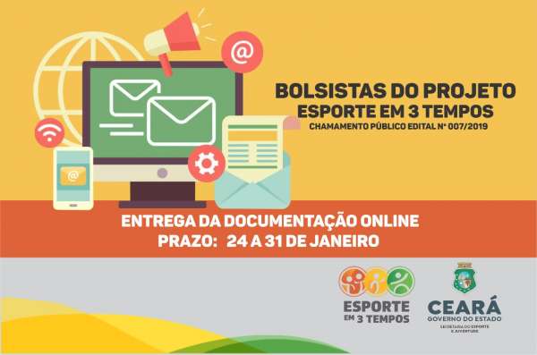 Entrega da documentação de bolsistas do chamamento Público Edital Nº 007/2019 será on-line