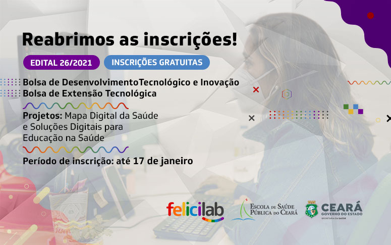 ESP/CE reabre inscrições para processo seletivo de bolsistas de Inovação e Extensão Tecnológica