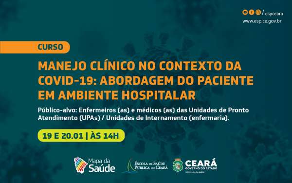 ESP/CE e Sesa capacitam profissionais da Saúde para abordagem de pacientes com sintomas de Covid-19 e influenza