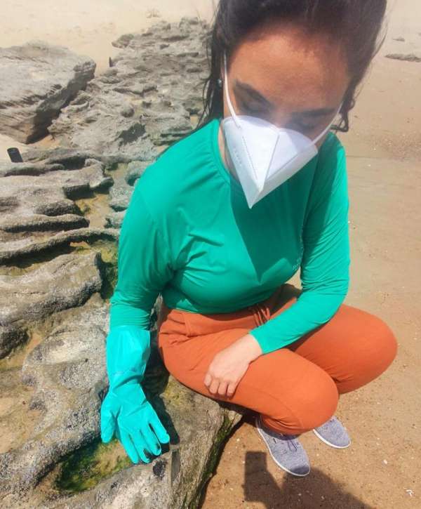 Sema, Seuma e Ecomuseu fazem mutirão para limpar óleo da Sabiaguaba