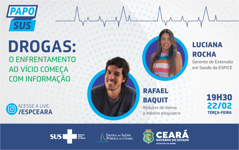 Enfrentamento às drogas e ao alcoolismo é destaque no Papo SUS desta terça-feira (22)