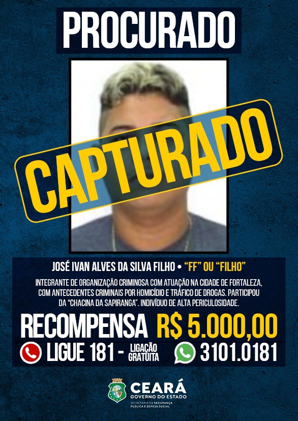 Homem que figurava o Programa Estadual de Recompensa da SSPDS é preso pela Polícia Civil