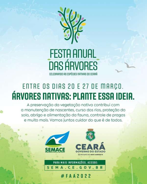 Festa Anual das Árvores 2022 será lançada com plantio de 600 árvores em área incendiada do Parque do Cocó