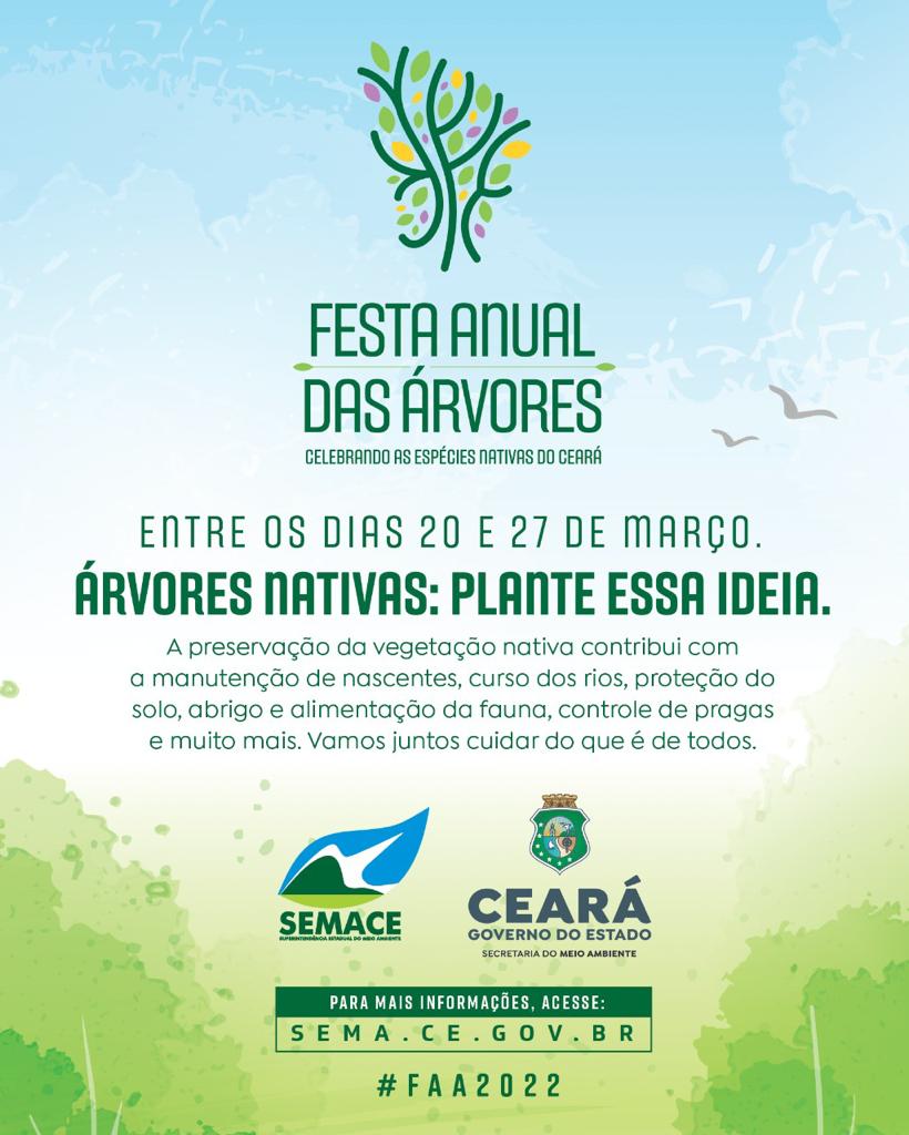 Festa Anual das Árvores 2022 será lançada com plantio de 600 árvores em área incendiada do Parque do Cocó