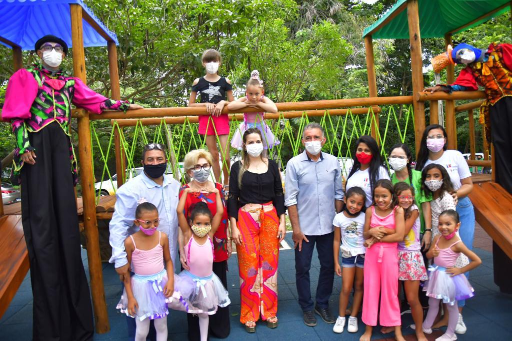 No Dia Mundial da Infância, Governo do Ceará inaugura brinquedropraça do Parque Estadual do Cocó