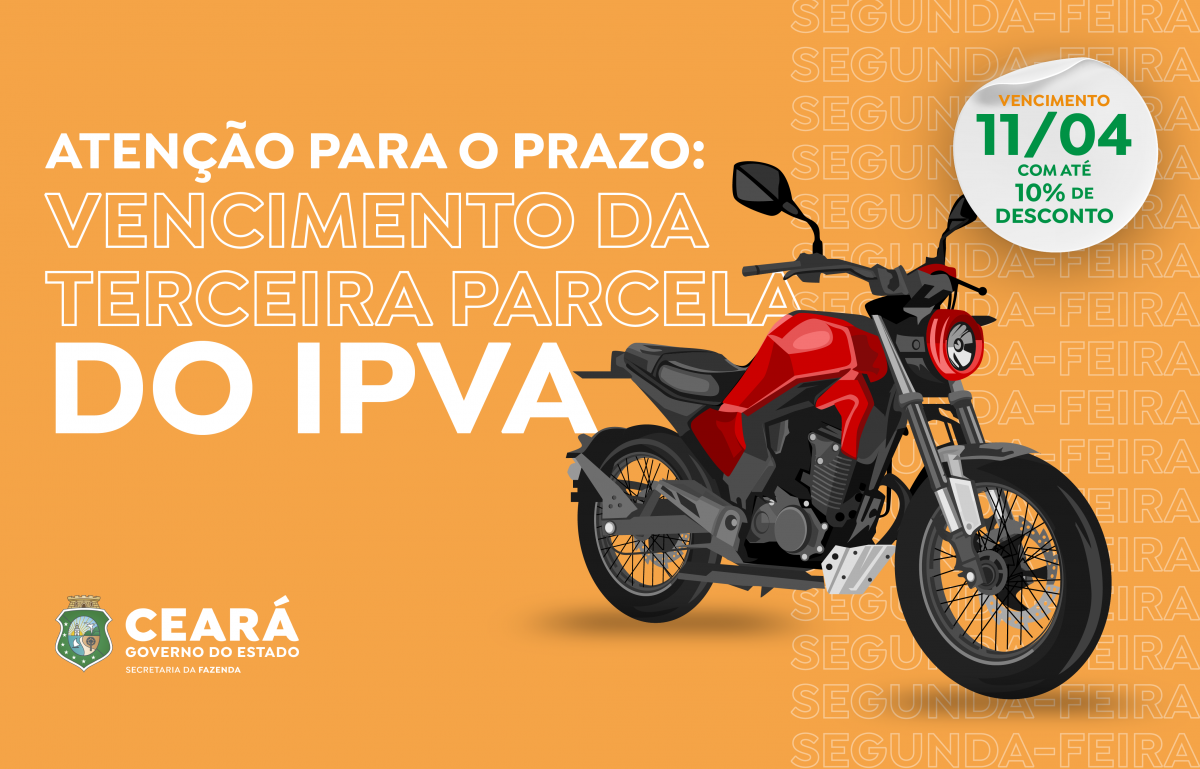 IPVA 2022: 3ª parcela vence na próxima segunda-feira (11)