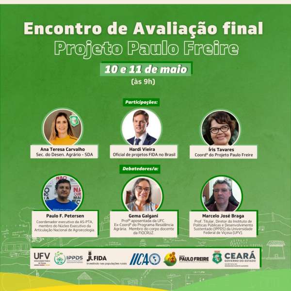 Resultados do Projeto Paulo Freire nos últimos seis anos serão apresentados durante seminário