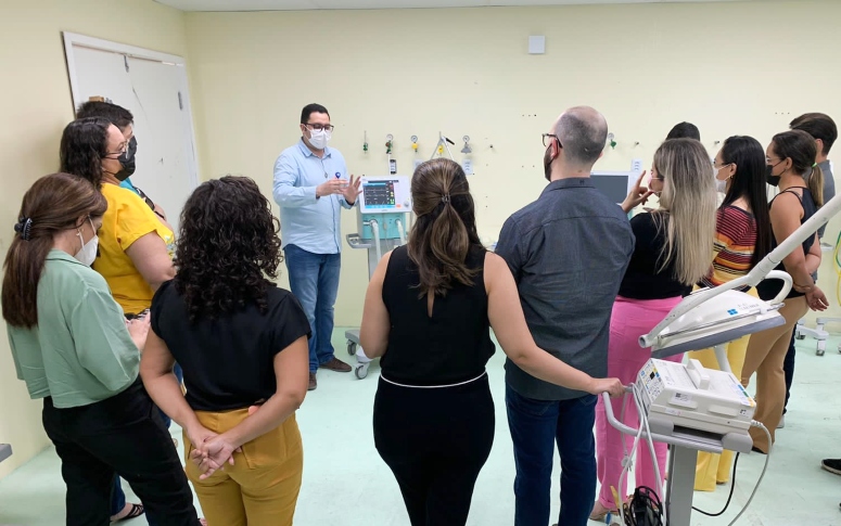 Profissionais das UPAs estaduais recebem treinamento para manejo de novo ventilador mecânico