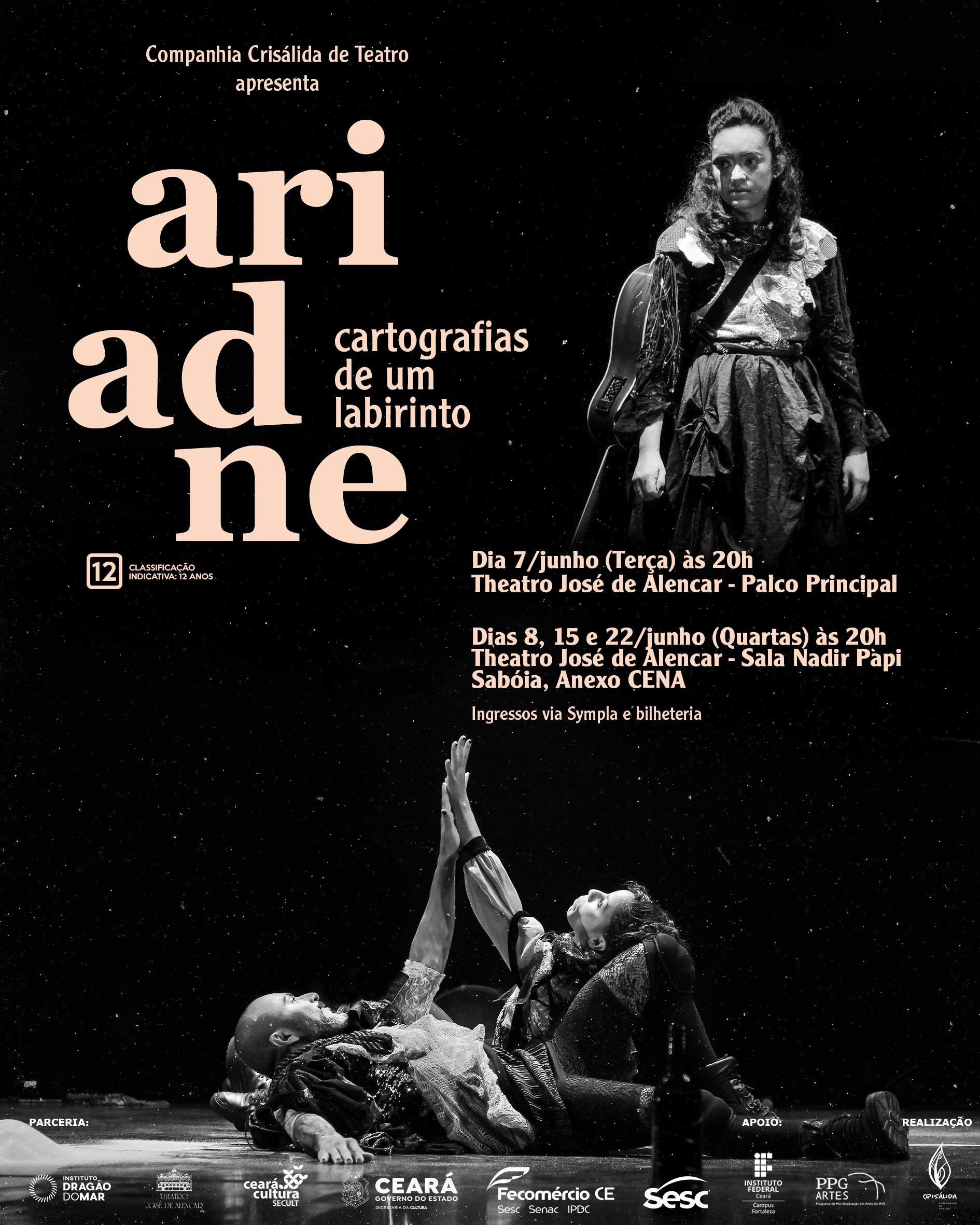 “Ariadne – Cartografias de um Labirinto”: Espetáculo integra programação do mês de aniversário de 112 anos do TJA
