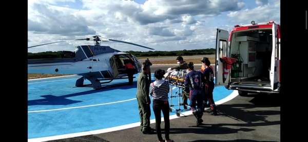 Ciopaer da SSPDS realiza três transportes aeromédicos simultâneos entre cidades distintas do Ceará