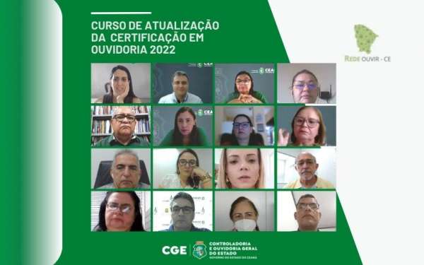CGE inicia Curso de Atualização da Certificação em Ouvidoria 2022