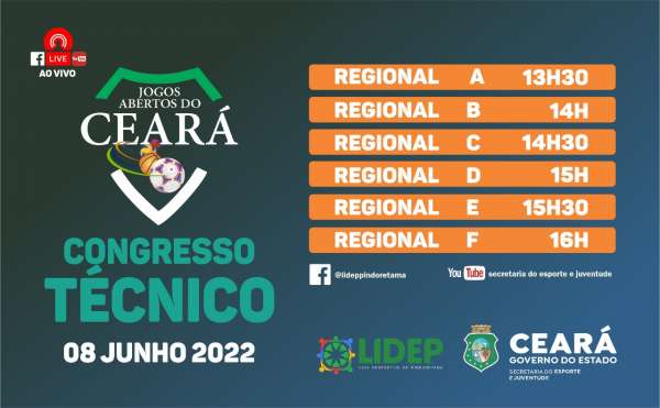 Sejuv realiza Congresso Técnico dos Jogos Abertos do Ceará, nesta quarta-feira (8)