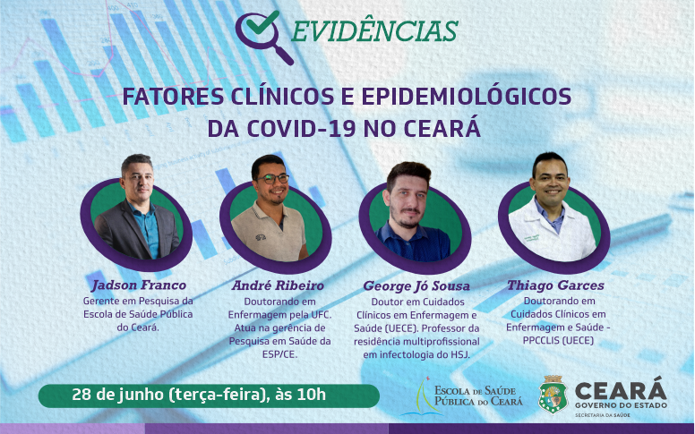 “Evidências”: 2ª edição do evento destaca fatores clínicos e epidemiológicos da covid-19 no Ceará