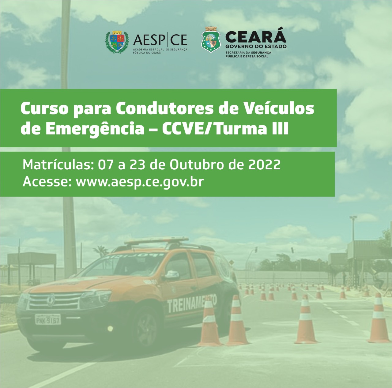 Aesp segue com inscrições abertas para o Curso de Condutores de Veículos de Emergência