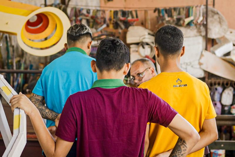 Jovens do sistema socioeducativo se encontram com a arte urbana