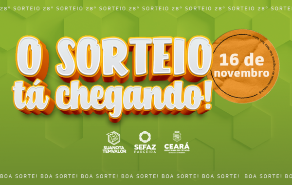 Sua Nota Tem Valor realiza 28° sorteio de R$ 475 mil em prêmios nesta quarta (16)