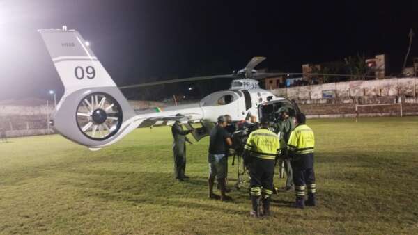 Ciopaer da SSPDS realiza deslocamento de vítima de acidente de trânsito em Baturité