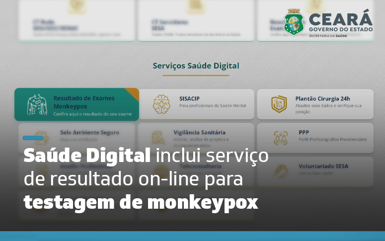 Monkeypox: população tem acesso a resultado de testagem via Saúde Digital