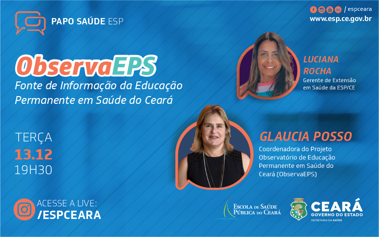 Observatório de Educação Permanente é tema do “Papo Saúde” desta terça (13)
