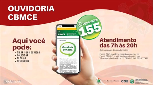 Ouvidoria do CBMCE atendeu mais de mil manifestações em 2022