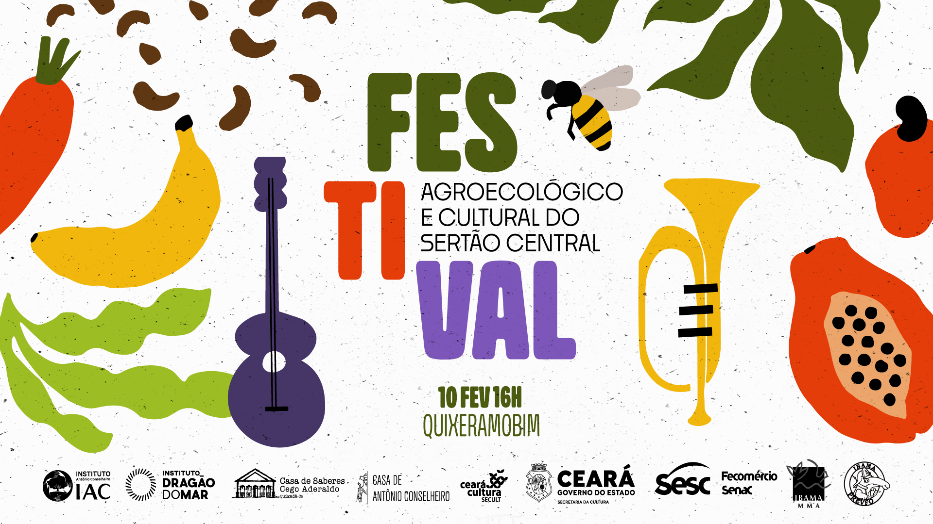 Quixeramobim recebe Festival Agroecológico e Cultural do Sertão Central