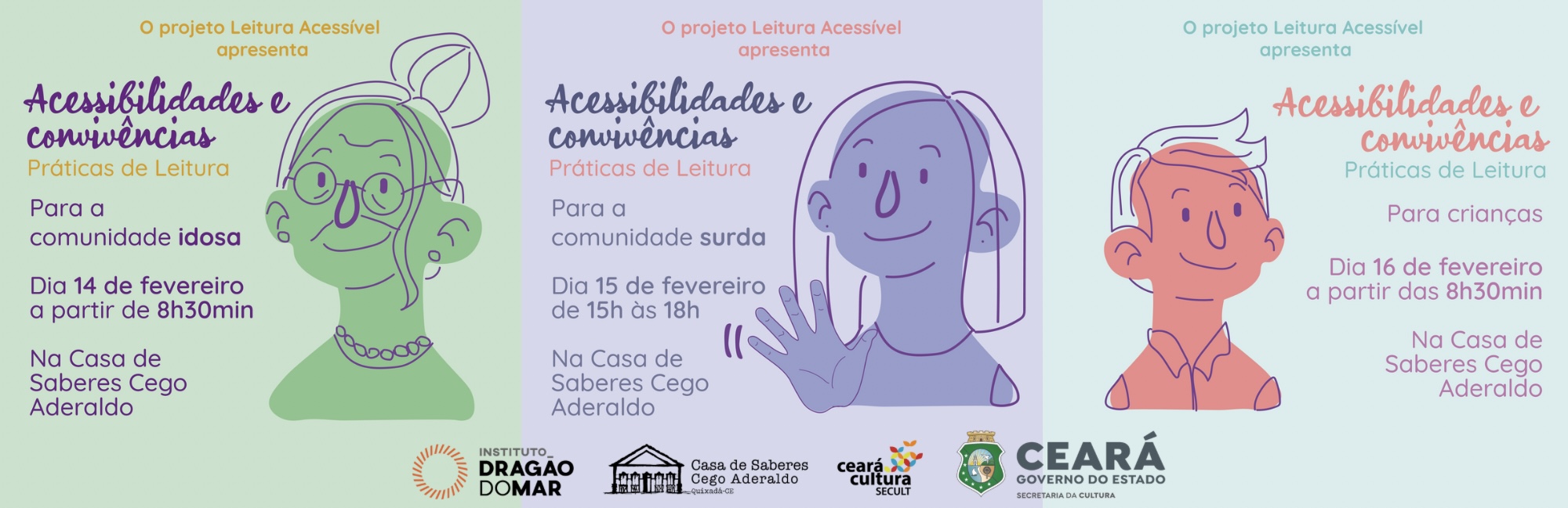 Casa de Saberes Cego Aderaldo desenvolve o projeto “Práticas de Leitura: Acessibilidades e Convivências”