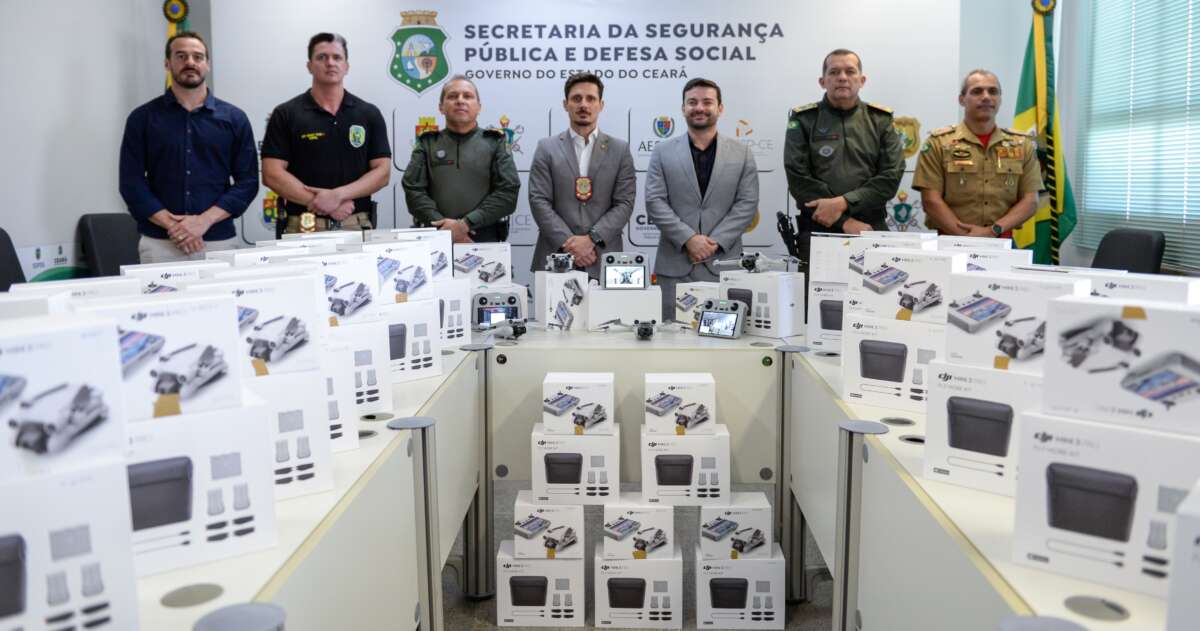 SSPDS adquire 50 drones para serem aliados em ações das Forças de Segurança do Ceará