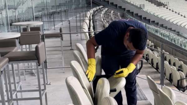 Arena Castelão segue com serviços de manutenção para o início da temporada de jogos 2023