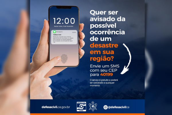 Quer ser avisado da possível ocorrência de um desastre em sua região? CBMCE orienta como a população deve fazer