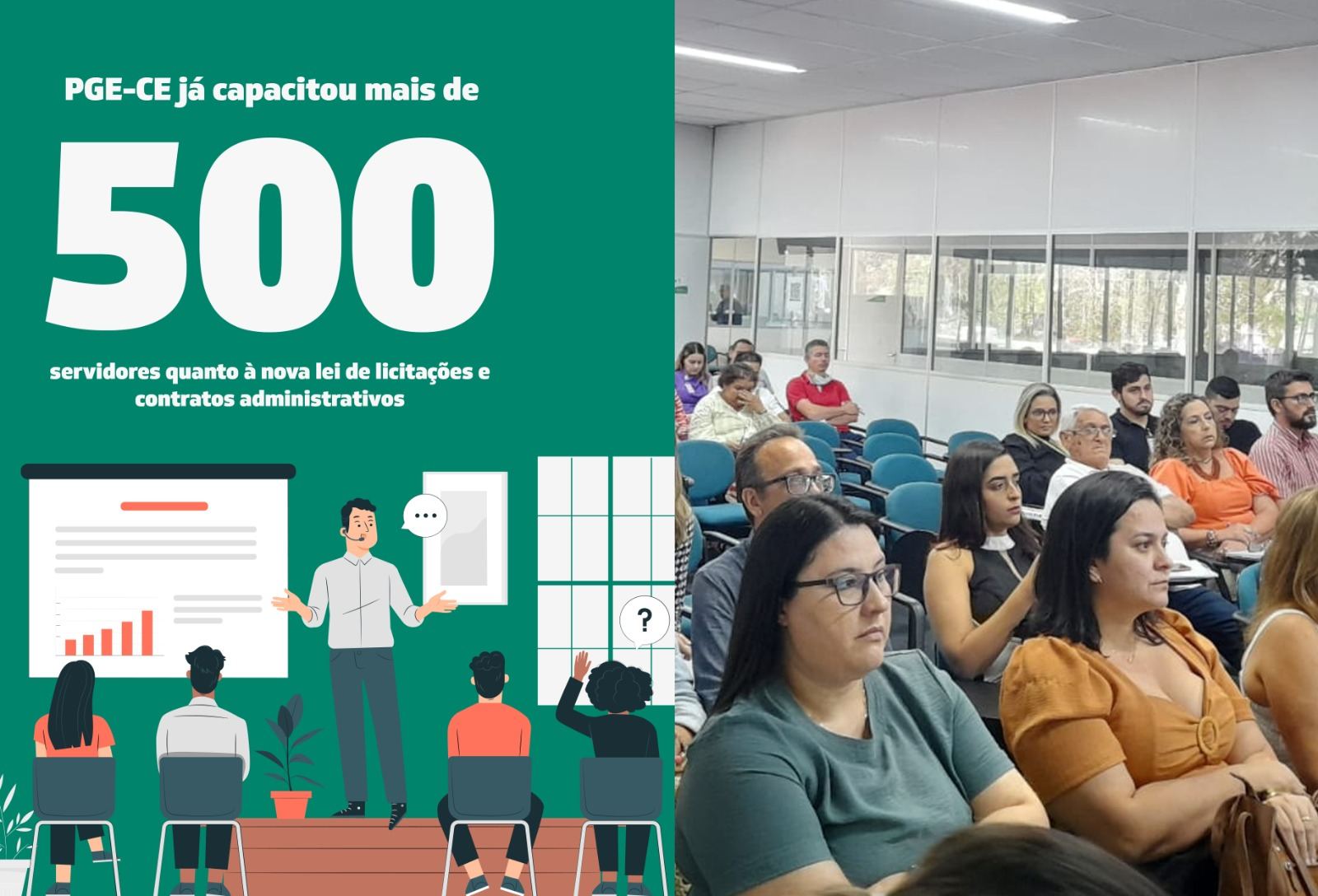 PGE-CE capacitou mais de 500 servidores sobre nova lei de licitações e contratos administrativos