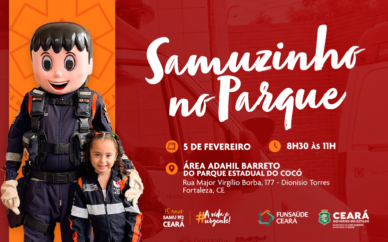 Projeto Samuzinho orienta sobre primeiros socorros no Parque Adahil Barreto, no domingo