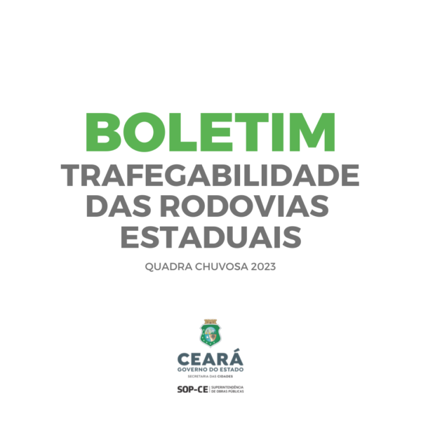 Confira o Boletim de Trafegabilidade das Rodovias Estaduais desta terça-feira (28)