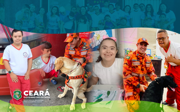 Projeto do CBMCE auxilia inclusão de pessoas com síndrome de Down