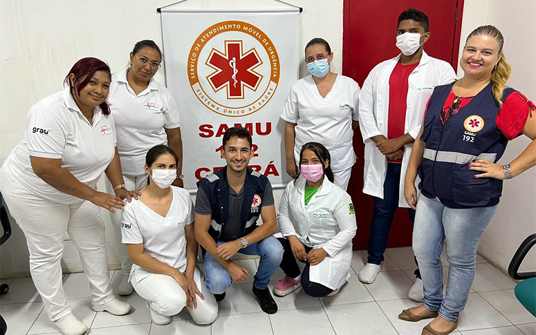 Estudantes conhecem o funcionamento do Samu 192 Ceará em Juazeiro do Norte