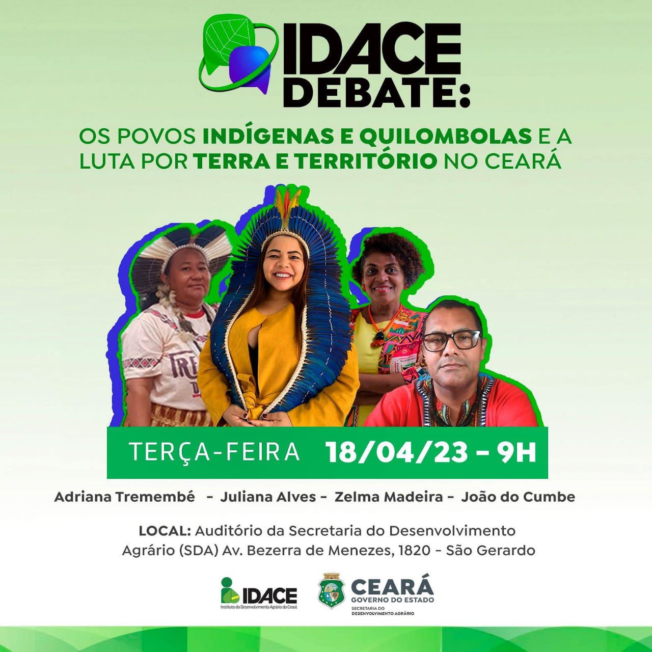 “Idace Debate” discute luta pela terra por indígenas e quilombolas