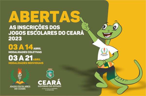 Abertas as inscrições para os Jogos Escolares do Ceará 2023
