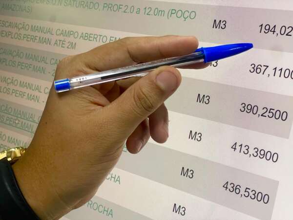 Tabela de Custos da Seinfra é atualizada com mais de 3 mil novos itens de serviços e insumos