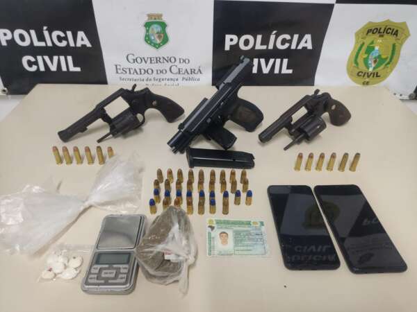 Com apoio da Ciopaer, ação conjunta da PC-CE e da PMCE impede homicídio e captura trio suspeito em Maranguape