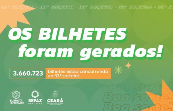 Sua Nota: participantes já podem consultar bilhetes para concorrer ao 33º sorteio