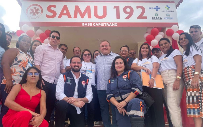 Base do Samu 192 Ceará em Capistrano é entregue após reforma