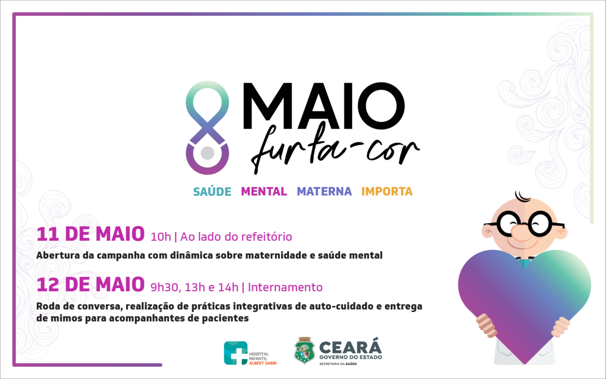 Maio Furta-Cor promove debate sobre saúde mental materna no ambiente hospitalar