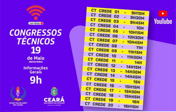 Sesporte realiza Congresso Técnico dos Jogos Escolares  – etapa Crede, nesta sexta-feira (19)