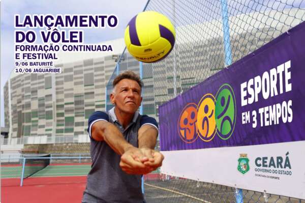 Sesporte lança modalidade de voleibol nas areninhas de Baturité e Jaguaribe