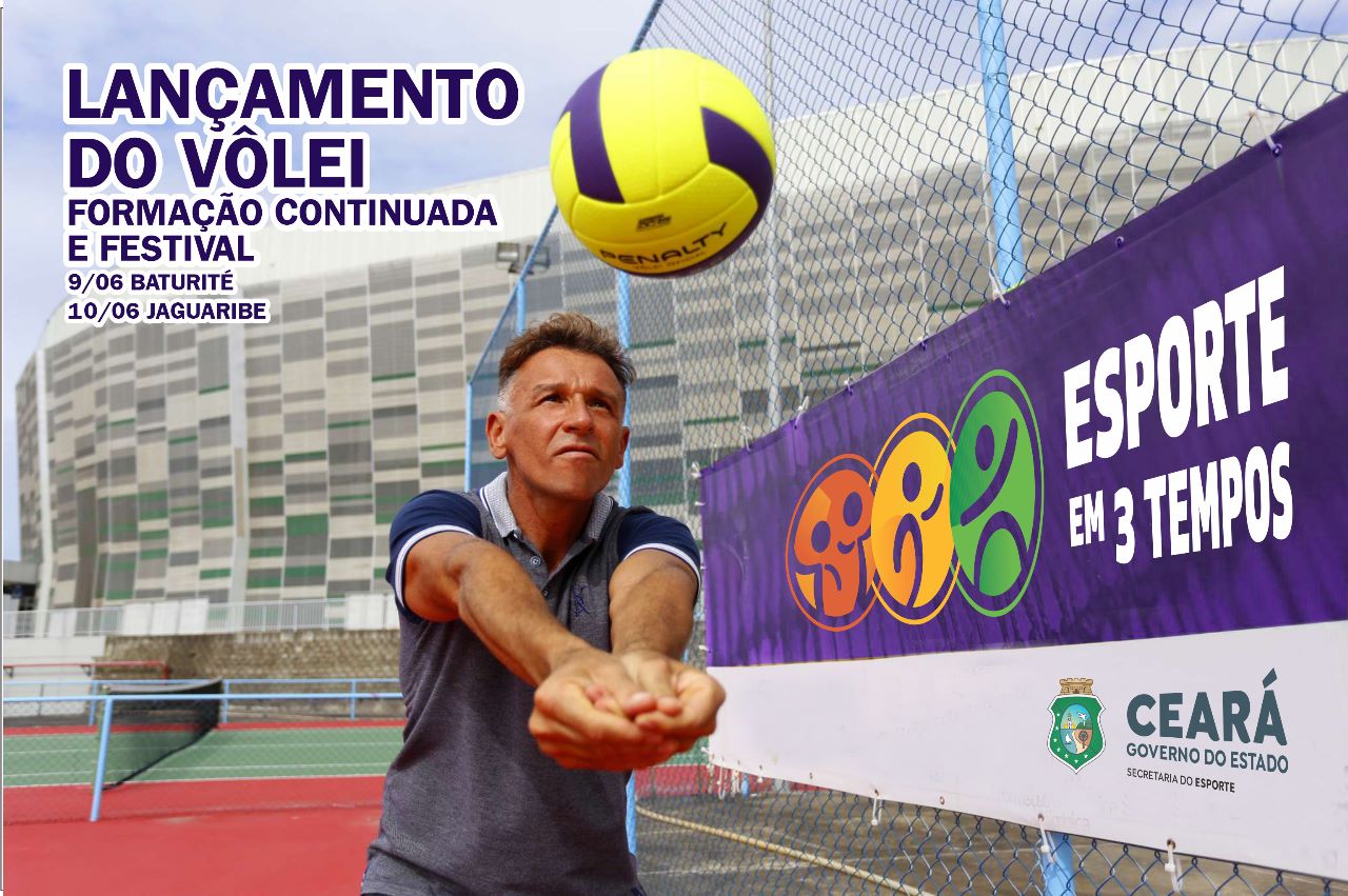 Sesporte lança modalidade de voleibol nas areninhas de Baturité e Jaguaribe