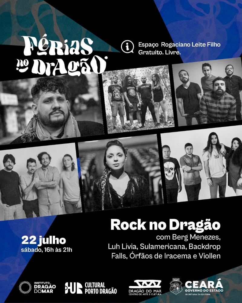 Dragão do Mar celebra o mês do rock com festival gratuito neste sábado (22)