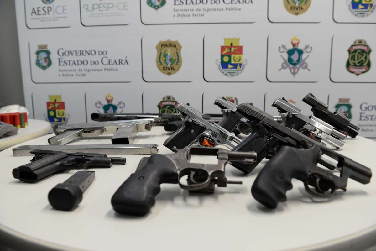 Apreensão de armas de fogo cresce 26,4% em junho deste ano no Ceará