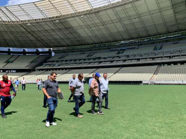Arena Castelão recebe visita técnica da Conmebol para realização das quartas de final da Copa Sul-Americana
