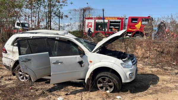 CBMCE atua no resgate de vítimas de acidente na Sabiaguaba