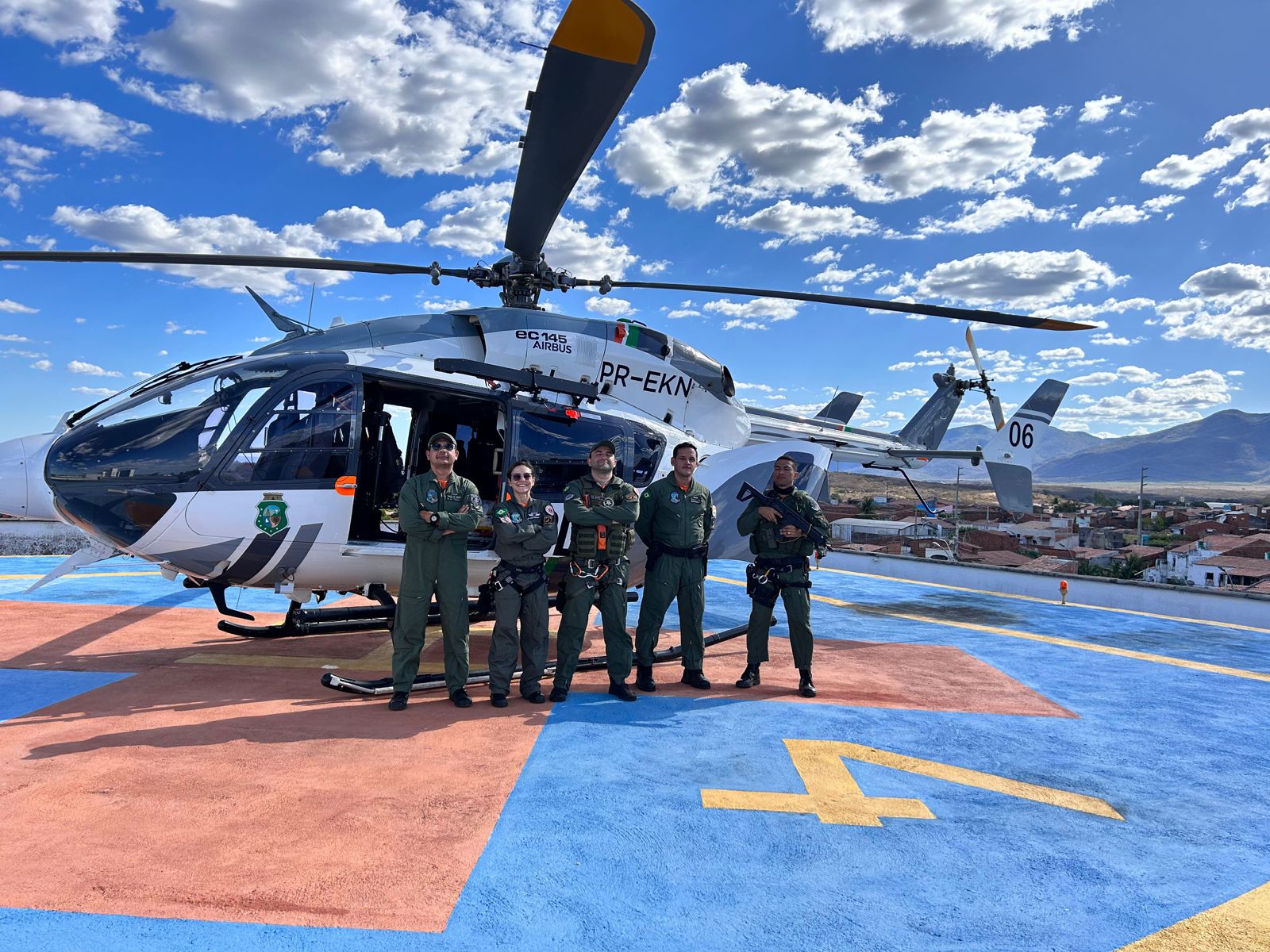 Ciopaer/SSPDS atua em transporte aeromédico no município de Novo Oriente